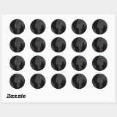 Sticker Rond world earth planet globe (Feuille)