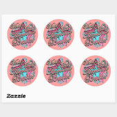 Sticker Rond Worlds Best Baba (Feuille)
