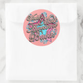 Sticker Rond Worlds Best Baba (Sac)