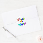 Sticker Rond Worm de givrage (Enveloppe)