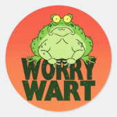 Sticker Rond Worry Wart (Devant)