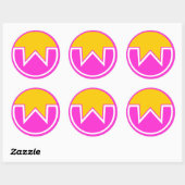 Sticker Rond wownero (Feuille)