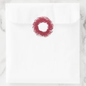 Sticker Rond Wreath Red Berry (Sac)