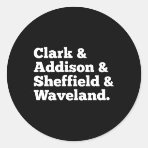 Sticker Rond Wrigleyville North Side Chicago