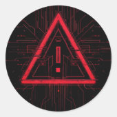 Sticker Rond Wrong error (Devant)