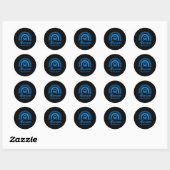Sticker Rond wsewome for alopecia awarene (Feuille)