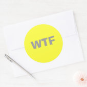 STICKER ROND WTF (Enveloppe)