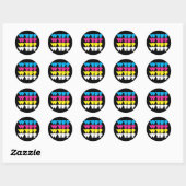 Sticker Rond wtf ? (Feuille)