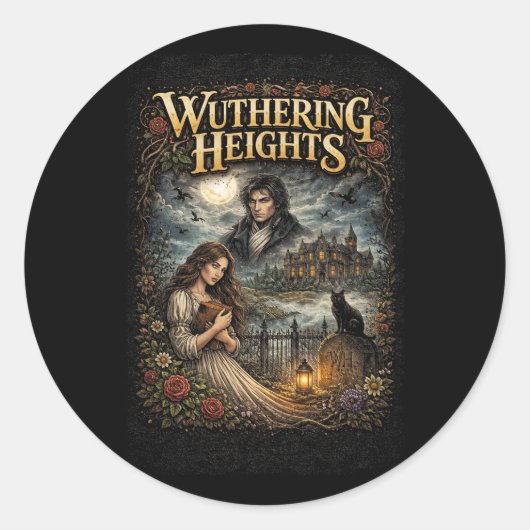 Sticker Rond Wuthering Heights (Devant)