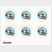 Sticker Rond WW 2 Nez Art (Feuille)