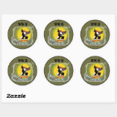 STICKER ROND WW II - NOSE ART.. (Feuille)