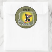 STICKER ROND WW II - NOSE ART.. (Sac)