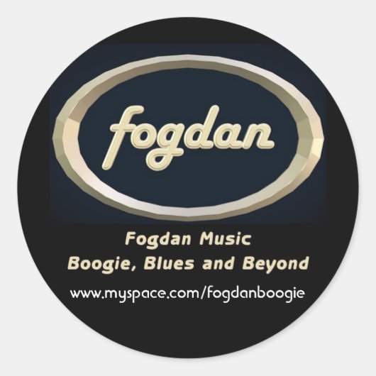 Sticker Rond www.myspace.com/fogdanboogie (Devant)