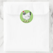 Sticker Rond Wyandotte :  Poule colombienne (Sac)
