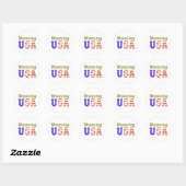 Sticker Rond Wyoming USA ! (Feuille)