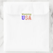 Sticker Rond Wyoming USA ! (Sac)