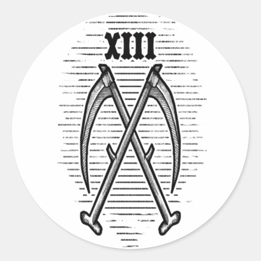 STICKER ROND XIII (Devant)