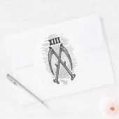 STICKER ROND XIII (Enveloppe)