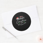 Sticker Rond Xmas Merry (Enveloppe)