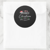 Sticker Rond Xmas Merry (Sac)