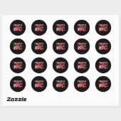 Sticker Rond Xoxo Nurse Pediatric Crew Nurse Valentine Leopard  (Feuille)