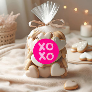 Sticker Rond XOXO Saint-Valentin