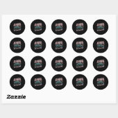 Sticker Rond Xp Boost, New School Year, Back To School, Gen Z A (Feuille)