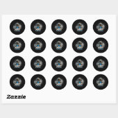 Sticker Rond Xrp Ripple Cryptodevise (Feuille)