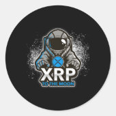 Sticker Rond Xrp Ripple Cryptodevise (Devant)