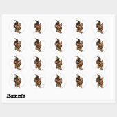 Sticker Rond Xweetok Brown (Feuille)