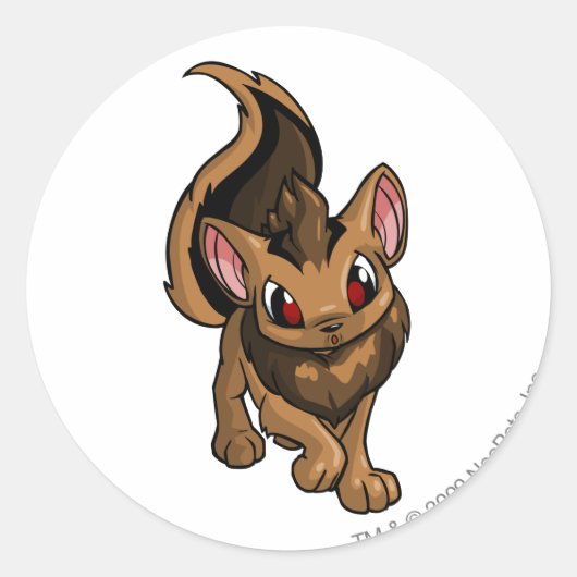 Sticker Rond Xweetok Brown (Devant)