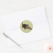 Sticker Rond XX- Funky Armadillo Art (Enveloppe)