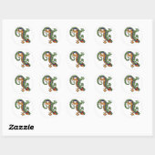 Sticker Rond XX- Gecko Art (Feuille)