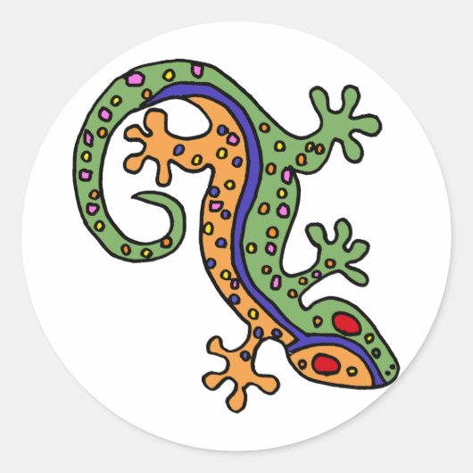 Sticker Rond XX- Gecko Art (Devant)