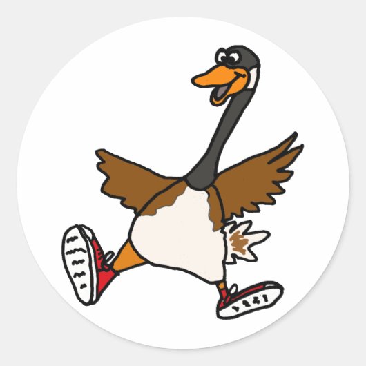 Sticker Rond XX- Oie sotte (Devant)