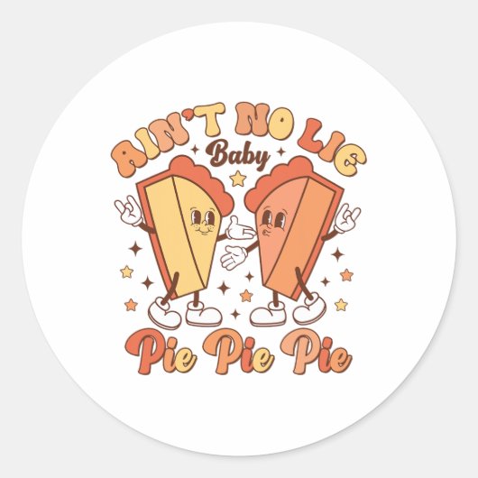 Sticker Rond Y a Pas de Mensonge (Devant)