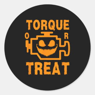 Sticker Rond Y Moteur Signer Citrouille Visage Torsion Ou Trait