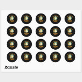 Sticker Rond Y'a pas de fantôme comme les saints esprits Christ (Feuille)