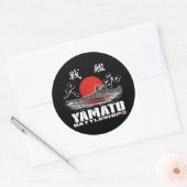 Sticker rond Yamato Classic Battleship (Enveloppe)
