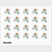Sticker Rond Yay ! (Feuille)