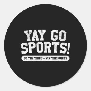 Sticker Rond Yay Go Sports