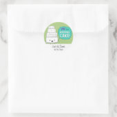 Sticker Rond YAY pour Mariage Cake ! Personnalisable (Sac)