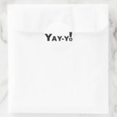 Sticker Rond Yay-Yo ! (Sac)