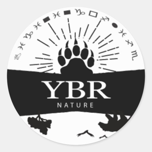 Sticker Rond YBRnature_sticker (Devant)