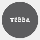 Sticker Rond Yebba  (Devant)