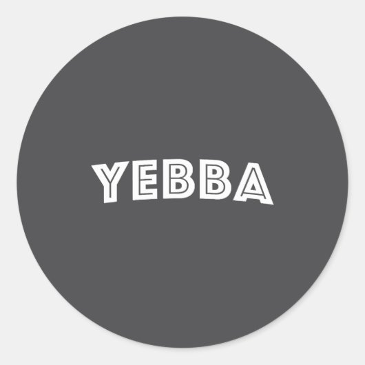 Sticker Rond Yebba  (Devant)