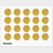 Sticker Rond yello032 (Feuille)