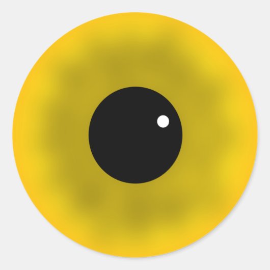 Sticker Rond Yellow Eye (Devant)