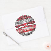 Sticker Rond Yemen Arbre yéménite autrichien (Enveloppe)