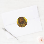Sticker Rond Yeshu Rasta Fari (Enveloppe)